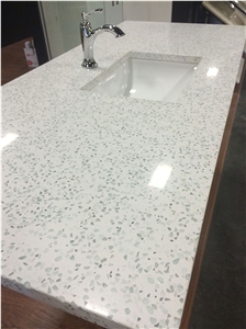 Terrazzo Bathroom Vanity Countertops 20Mm Thick