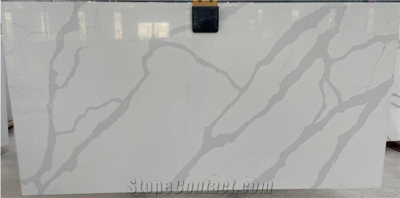 White Calacatta 3200*1600*20 Mm Polished Artificial Stone Slabs
