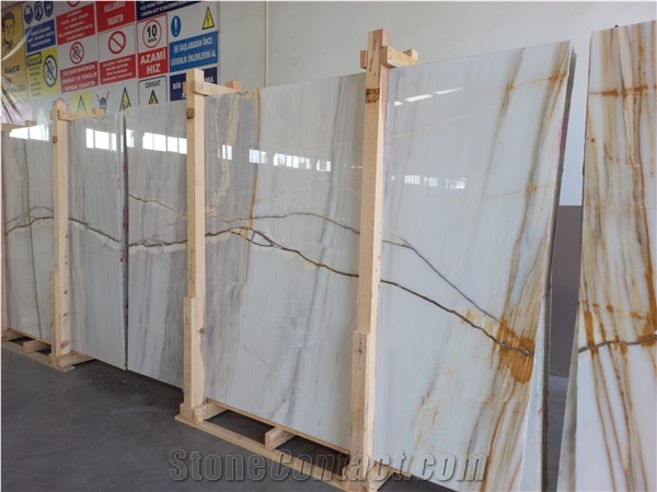 Oro Bianco Spider Marble Slabs