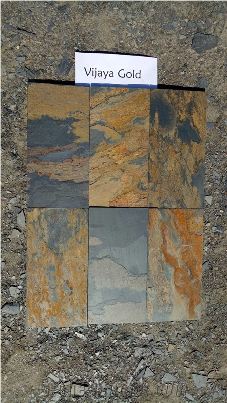 Vijaya Gold Slate Tiles