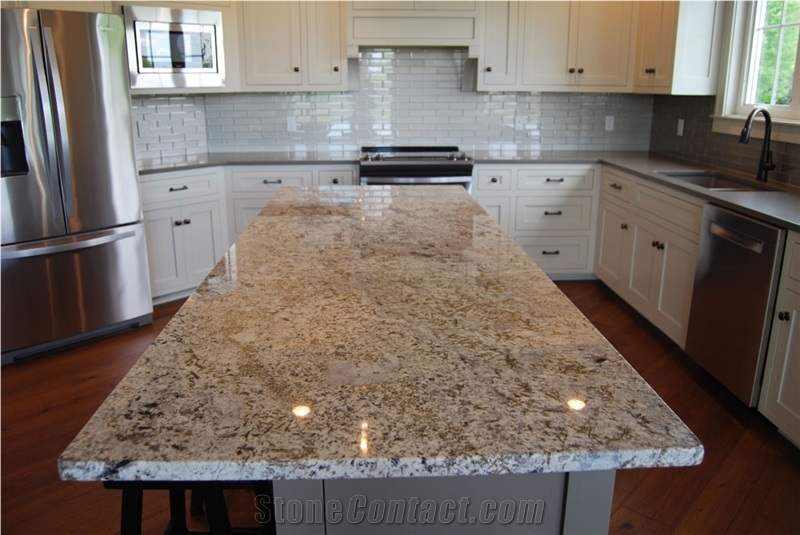 Delicatus White Granite Kitchen Countertops