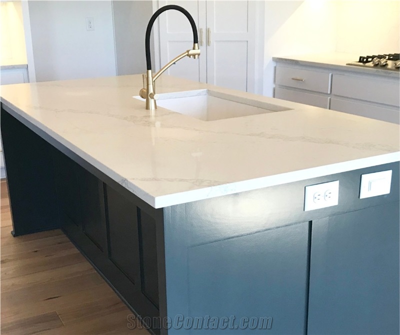 Shimmer And Sparkle Quartz Kitchen Countertops