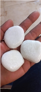 Decorative Pure White Marble Pebbles