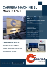 CARRERA MACHINE EMPRESA Quarry Wire Saw Machine
