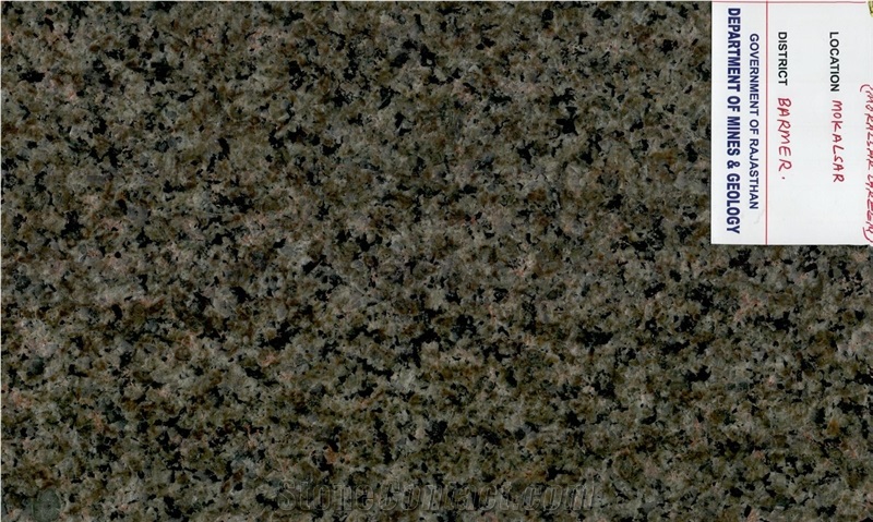 Mokalsar Green Granite Slabs, Tiles