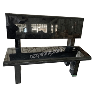 America Black Granite Memorial Bench