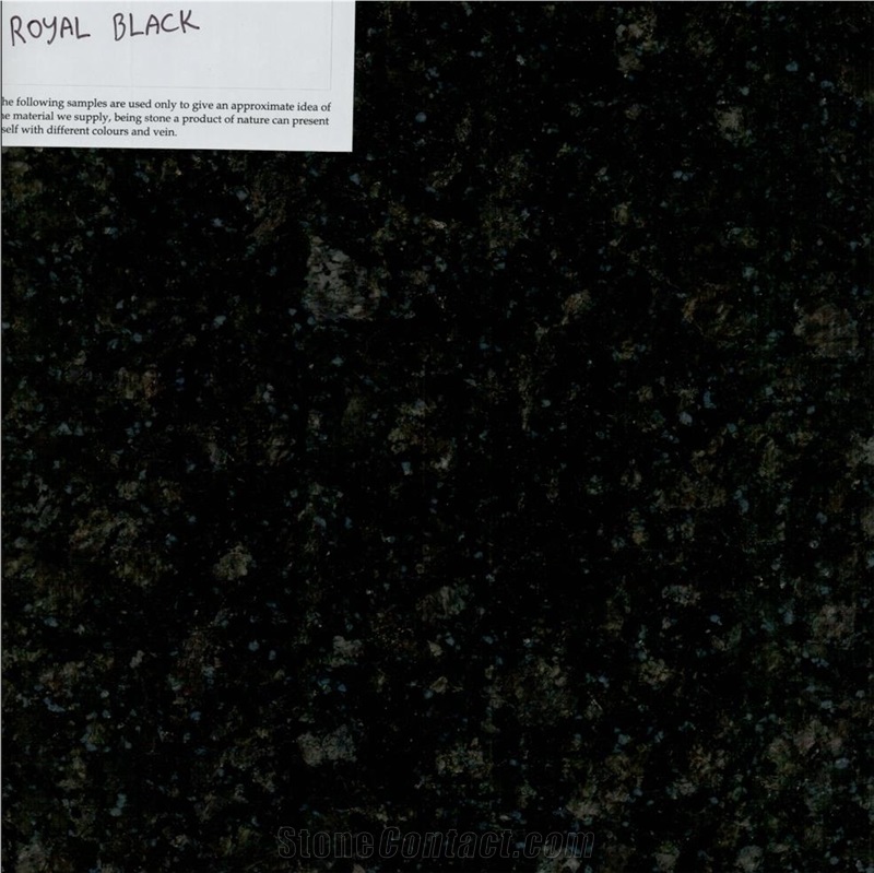 Royal Black Granite Tiles, Granite Slabs