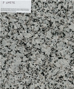 P White Granite Slabs, Tiles