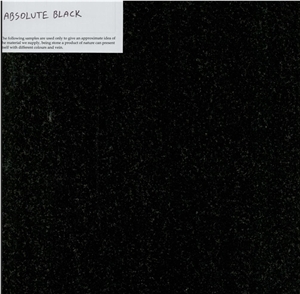 Absolute Black Granite Tiles, Granite Slabs
