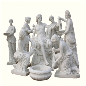 Famous Decorative Marble Apollo Bath Figure Statue