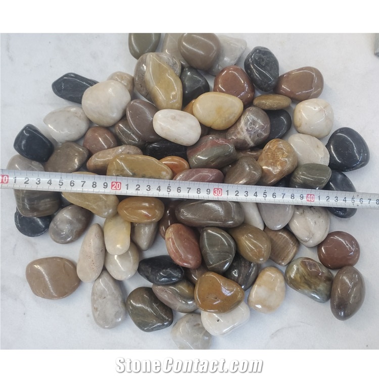 High Polished Washed River Mixed Pebble Stone