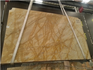 Italian Giallo Siena Yellow Golden Marble Slabs
