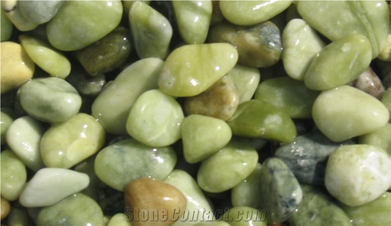 Polished Green Pebble Green Garden River Pebbles