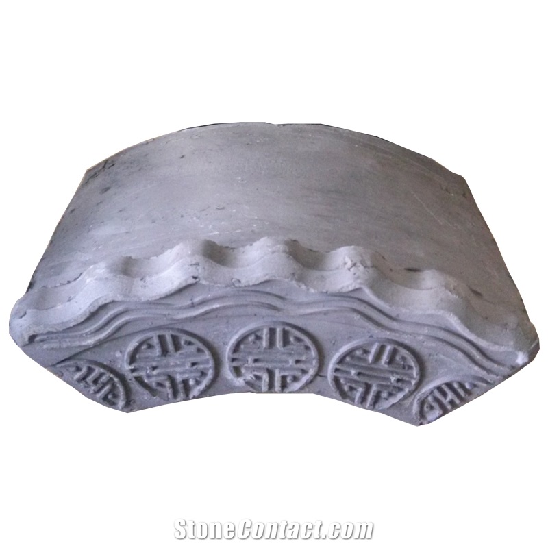 China Suzhou Garden Style Grey Old Clay Roof Tiles