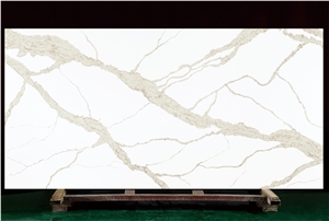 White Quartz Calacatta Marble Looked Slabs