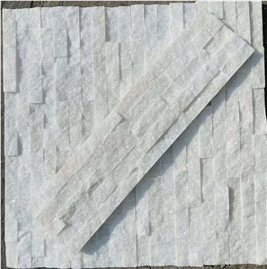 Natural White Quartize Culture Stone Wall Veneer