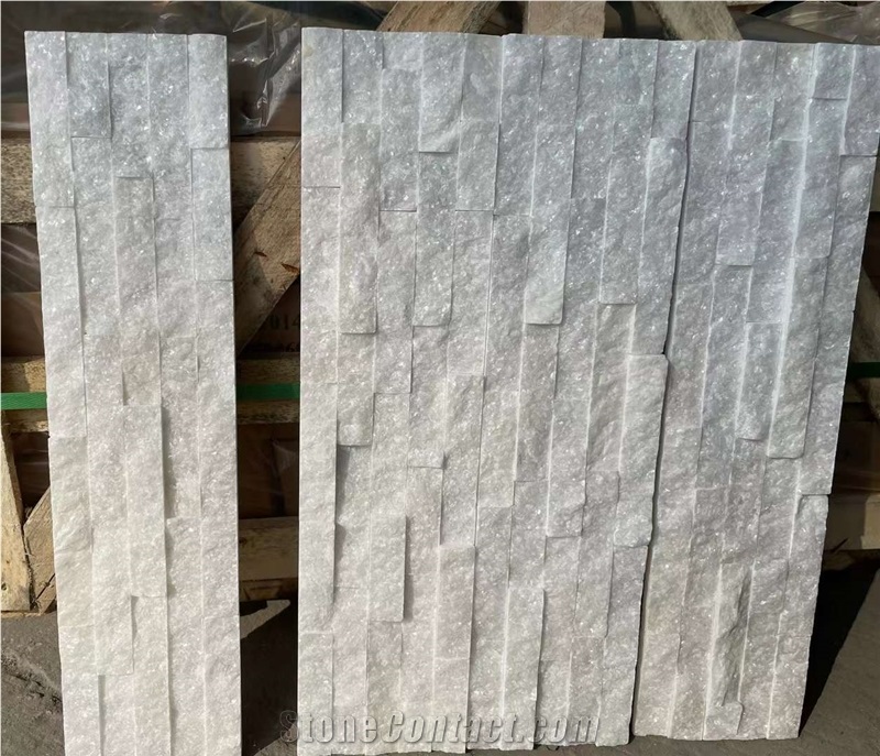 Natural White Quartize Culture Stone Wall Veneer