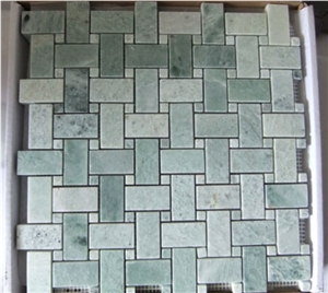 Green Marble Wall  Mosaic Tiles