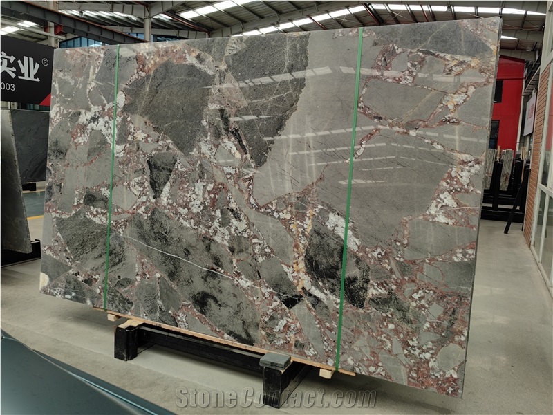 Grati Grey Marble Slab For Project
