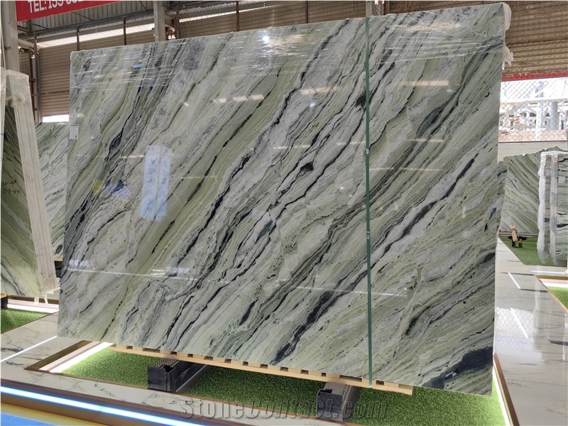 NEW Ice Green Marble,White Beauty Marble For Project