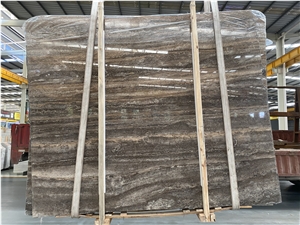 Silver Grey Travertine Slab&Tiles For Project