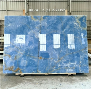 Top Quality Blue Onyx Slab Slab For Project