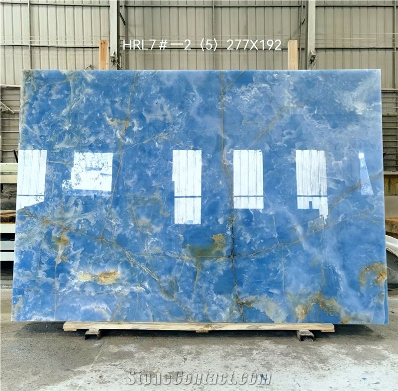 Top Quality Blue Onyx Slab Slab For Project