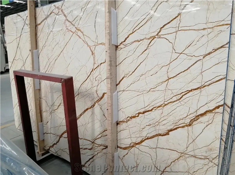 Turkey Crema Sofitel Gold Beige Marble Wall Cladding Tiles
