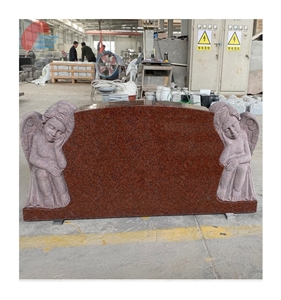 ON SALE!!! Granite Headstone Hand Carving Small Angel