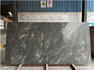 Low Silica Black Quartz Stone Slabs