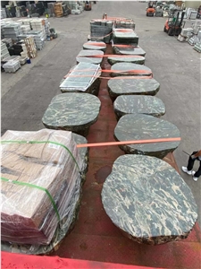 Natural Stone Outdoor Furniture Table Chair