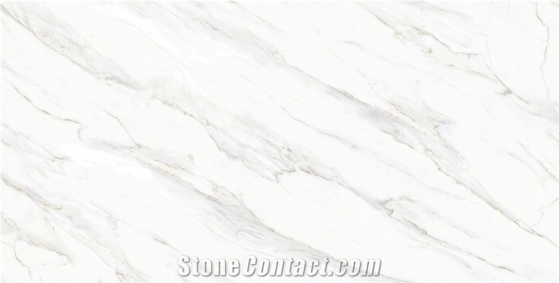 Alpine White Sintered Stone Slab Tiles