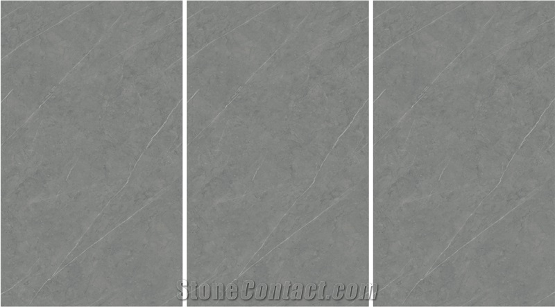 Light Armani Grey Sintered Stone Slab Tiles
