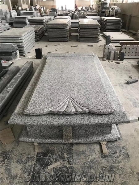 Granite White Tombstone Export Eastern Europe