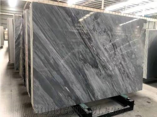 Palissandro Blue Nuvolato Marble Slabs From Italy, 20Mm Thick