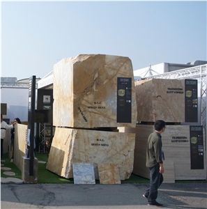 Giallo Siena Marble Blocks