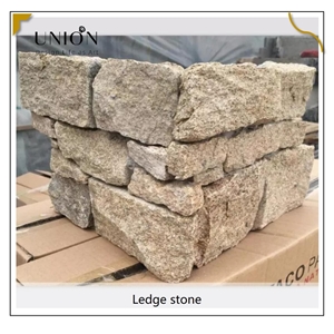 UNION DECO Natural Granite Culture Stone Corner Ledger Stone