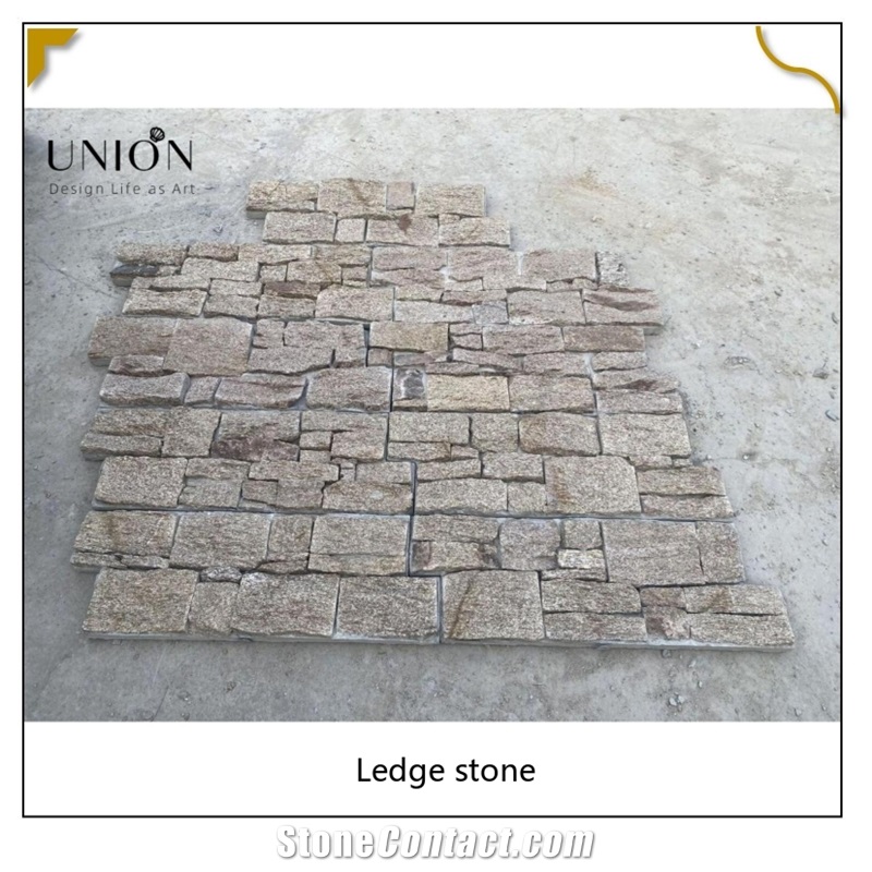 UNION DECO Natural Granite Culture Stone Corner Ledger Stone