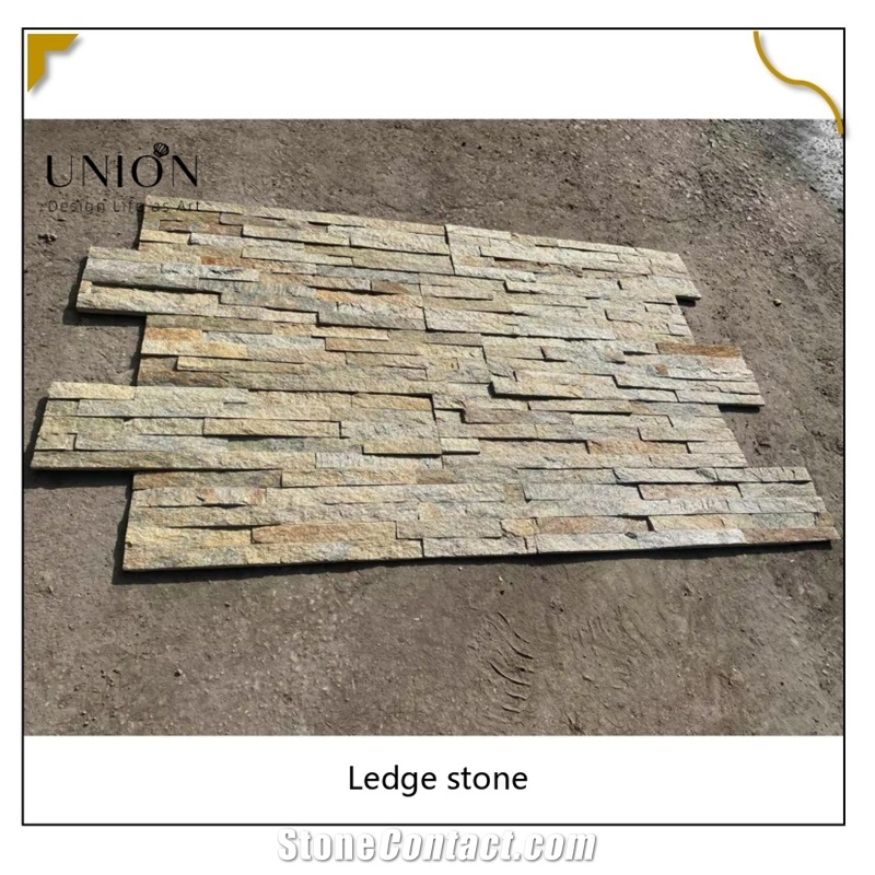 UNION DECO Natural Quartzite Rusty Wall Stacked Stone Tiles