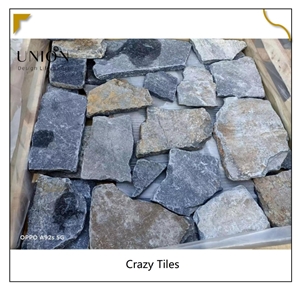 UNION DECO Random Stone Wall Cladding Natural Blue Slate