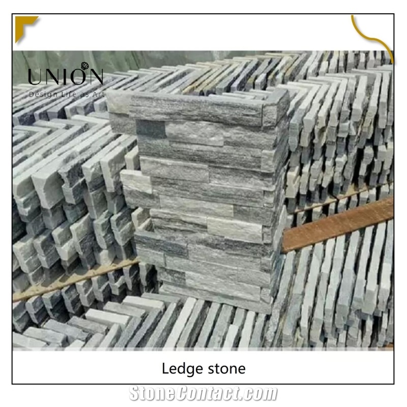 UNION DECO Thin Wall Tile Quartzite Stone Wall Ledger Panel