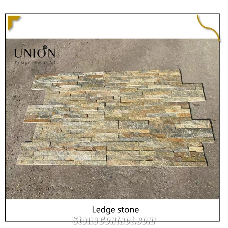 UNION DECO Z Shape Interlock Quartzite External Wall Stone