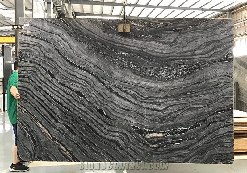China Ancient Wooden Marble Slabs