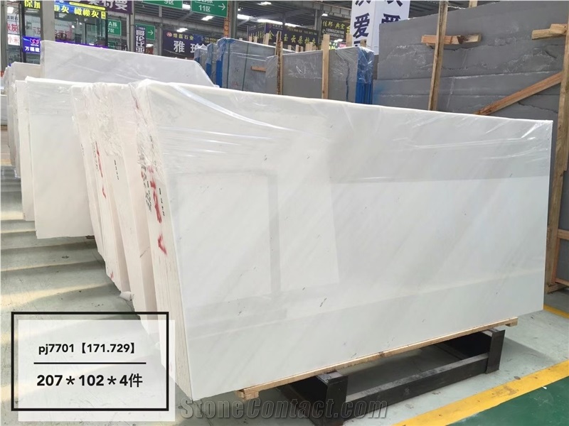 Hot Sale Sivec Bianco Marble Stone Slabs