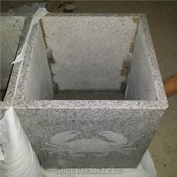 Cheap Price Granite Flower Pots For Patio Planting