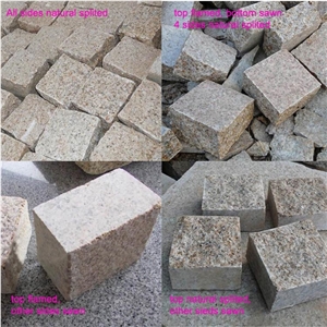 G682 Yellow Granite Cobblestone For Driveway