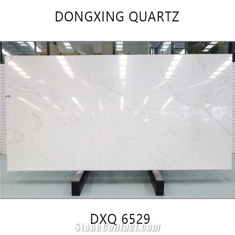DXQ6529 Calacatta Thin Vein Artificial Marble Quartz