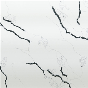 DXQ8019 Calacatta Black Veins Quartz Stone Slabs