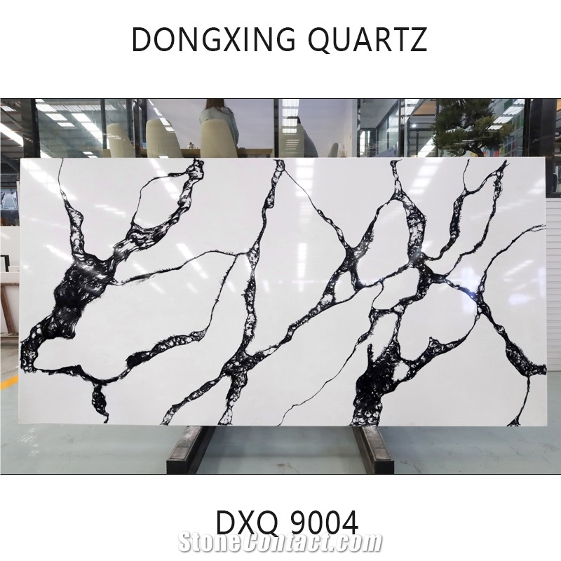 DXQ9004 Carrara Black Vein Kitchen Quartz