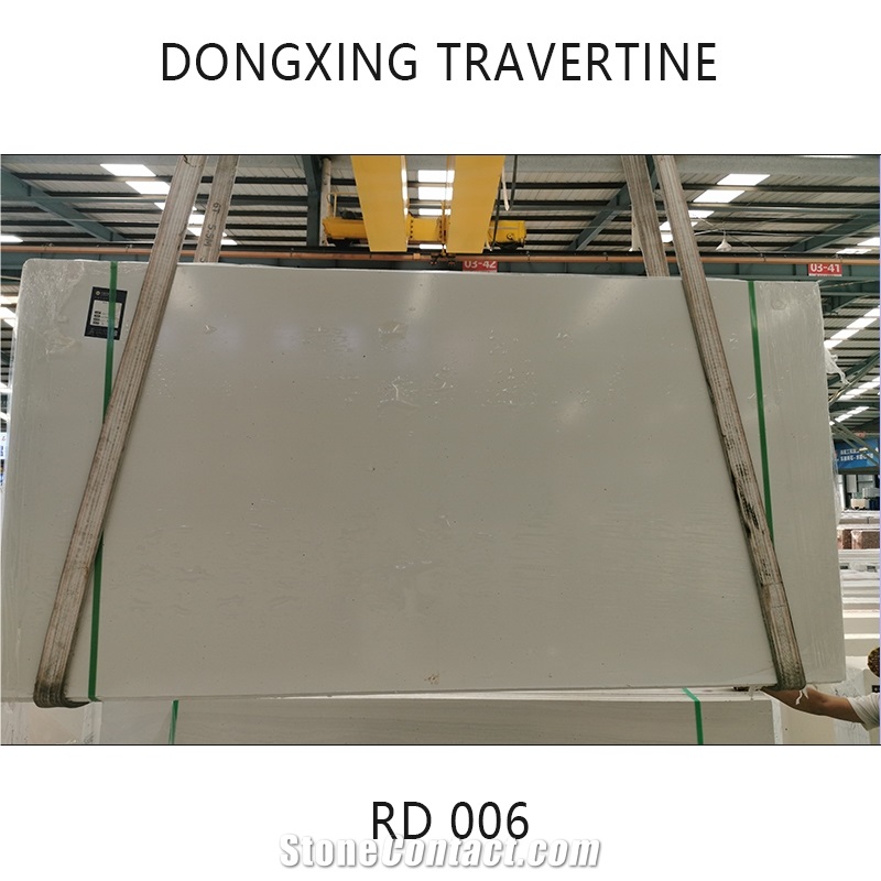 RD006 White Cave Artificial Travertine White Striped Tiles, Slabs